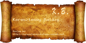 Keresztessy Balázs névjegykártya